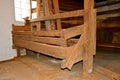 An hay manger for feeding livestock in a barn