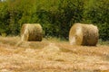 Hay pile in a farm field in Vale Seco, Santiago do Cacem Royalty Free Stock Photo