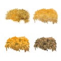 Hay pile set Royalty Free Stock Photo