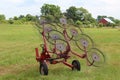 Hay Rake in Field Royalty Free Stock Photo