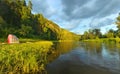 Hay River. Russia, South Ural.