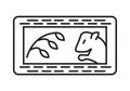 Hay for rodents icon vector. Oats, grain, wheat, corn, rye for rats