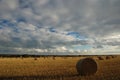 Hay rolls. South Australia Royalty Free Stock Photo