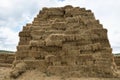 Hay Stack Wall - Straw bales. Livestock Food Royalty Free Stock Photo