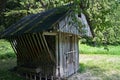 Hay storage - Feeder for feeding wild forest animals in the Ilanovska Valley