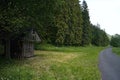 Hay storage - Feeder for feeding wild forest animals in the Ilanovska Valley