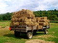 Hay Wagon with a full load Royalty Free Stock Photo