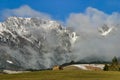 Haybale center stage on a winter day South Island