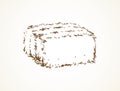 Haystack. Vector drawing Royalty Free Stock Photo