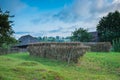 Haycock in Borsa, Maramures, Romania Royalty Free Stock Photo