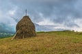 Haycock in Borsa, Maramures, Romania Royalty Free Stock Photo