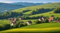 Haycock on the mountain meadow in Cluj County