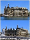 Haydarpasa central station building, Turkey Royalty Free Stock Photo
