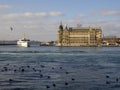 Haydarpasa station building in Istanbul Royalty Free Stock Photo