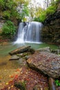 Hayden Run Falls Park in Autumn, Columbus, Ohio Royalty Free Stock Photo
