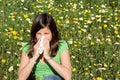 Hayfever allergy Royalty Free Stock Photo