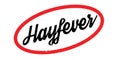 Hayfever rubber stamp Royalty Free Stock Photo