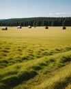 Hayfield in Autumn