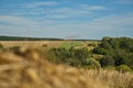 Hayfields in the Republic of Mordovia, Russia. Royalty Free Stock Photo