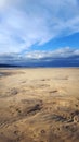 Footprints in the sand at Hayle Cornwall UK 