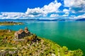 Hayravank monastery on the shores of lake Sevan in Armenia Royalty Free Stock Photo