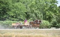 Hayride at Deanna Rose Children`s Farmstead, Overland Park, Kansas Royalty Free Stock Photo