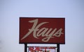 Hays Grocery Store Sign, Wynne, Arkansas Royalty Free Stock Photo
