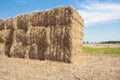 Haystack in the farmland of the Netherlands