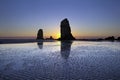 Haystack Needles Rocks at Cannon Beach Royalty Free Stock Photo