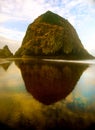 Haystack Rock Cannon Beach Oregon Coastline Royalty Free Stock Photo