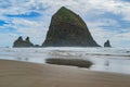 Haystack Rock, Cannon Beach, Oregon Royalty Free Stock Photo