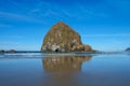 Haystack Rock, Cannon Beach, Oregon, USA Royalty Free Stock Photo