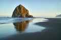 Haystack Rock Cannon Beach Sunrise Royalty Free Stock Photo