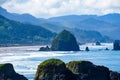 Haystack rock from Ecola State Park Royalty Free Stock Photo