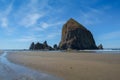 Haystack Rock, Cannon Beach, Oregon, USA Royalty Free Stock Photo