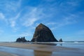 Haystack Rock, Cannon Beach, Oregon, USA Royalty Free Stock Photo