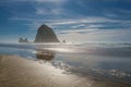 Haystack Rock and Other Sea Stacks, Cannon Beach, Oregon, USA Royalty Free Stock Photo