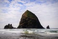 Haystack Rock, Cannon Beach, Oregon Royalty Free Stock Photo