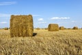 Haystacks straw, close up