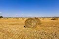 Haystacks straw , summer