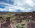 Hayu Marca, the mysterious stargate and unique rock formations near Puno Royalty Free Stock Photo