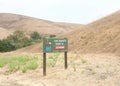 Extreme Fire Danger sign in drought parched field