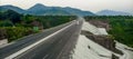 Hazara Motorway Pakistan, Top view of the motorway, motorway passes through mountains Royalty Free Stock Photo