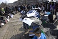 HAZARAS PROTEST AGAISNT AFGANISTAN IN DENAMRK Royalty Free Stock Photo