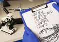 Hazard Analysis and Critical Control Points haccp food safety is shown using the text Royalty Free Stock Photo