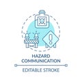 Hazard communication concept icon Royalty Free Stock Photo