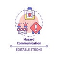 Hazard communication concept icon Royalty Free Stock Photo
