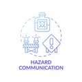 Hazard communication concept icon Royalty Free Stock Photo