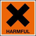 Hazardous Substances Identification Storage Area Marking Label Warning Symbol Harmful