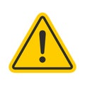 Hazard sign icon vector triangle